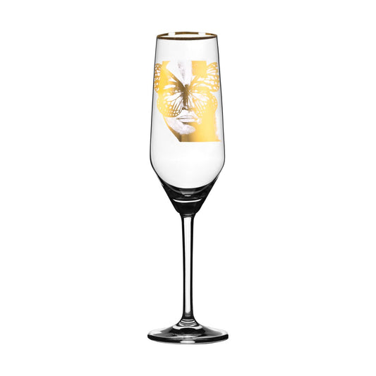 Carolina Gynning Golden Butterfly Champagnerglas 30cl Gold