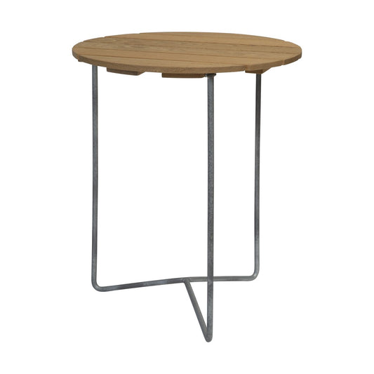 Grythyttan Stålmöbler Table 6B Tisch Ø60 cm Eiche geölt- Beine verzinkt