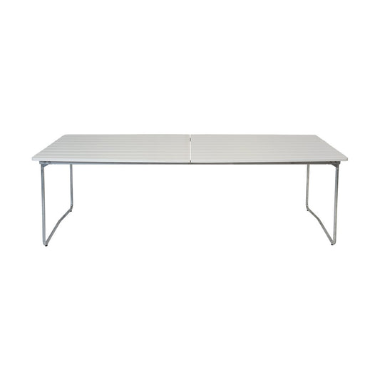 Grythyttan Stålmöbler Table B31 Esstisch 230 cm Eiche weiß lackiert - Beine verzinkt