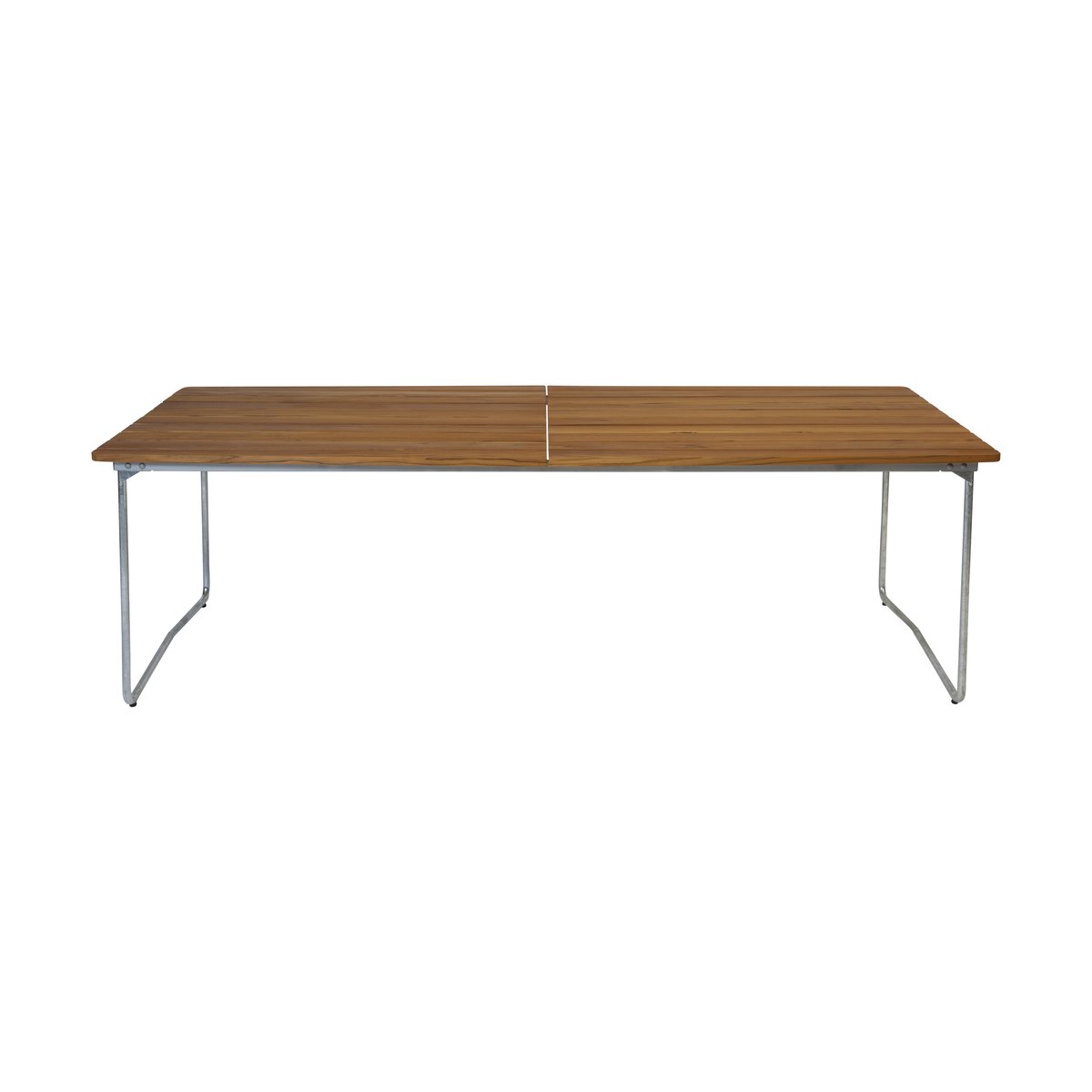 Grythyttan Stålmöbler Table B31 matbord 230 cm Obehandlad teak- varmförzinkad stativ