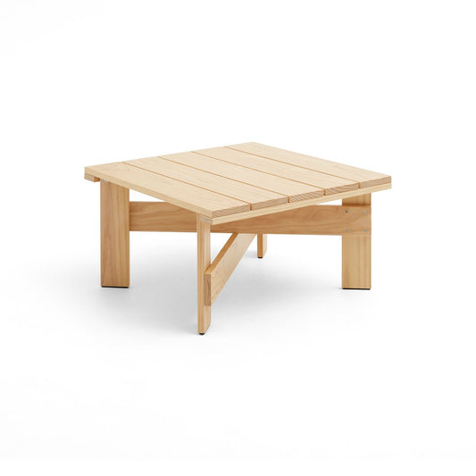 HAY Crate Low table Tisch 75,5x75,5 cm Kiefernholz lackiert Klar