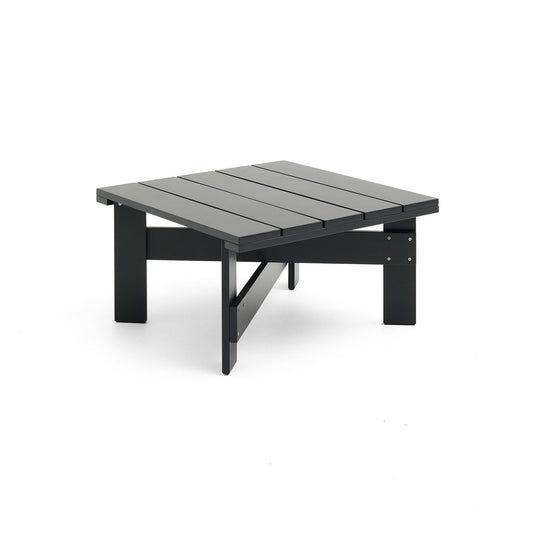 HAY Crate Low table Tisch 75,5x75,5 cm Kiefernholz lackiert Black