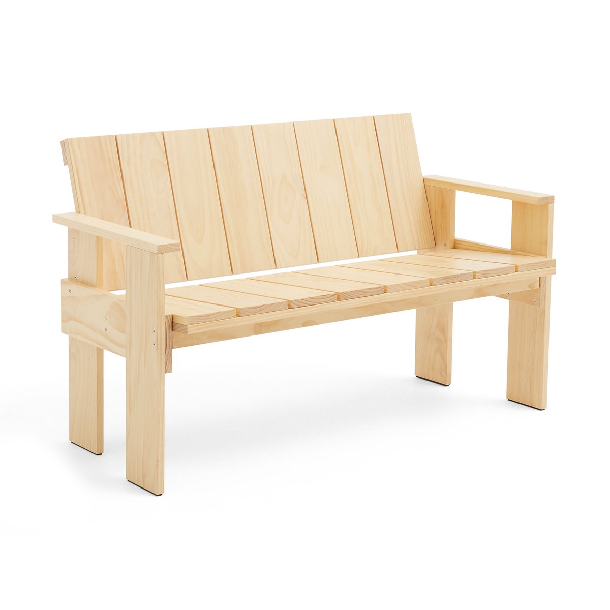 HAY Crate Dining Bench Bank Kiefernholz lackiert Klar