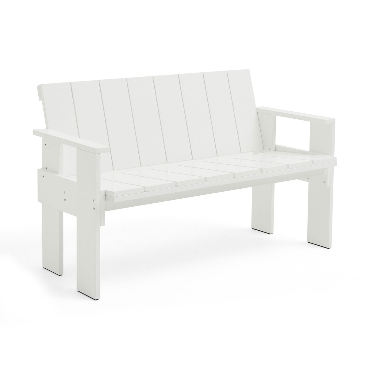 HAY Crate Dining Bench Bank Kiefernholz lackiert White