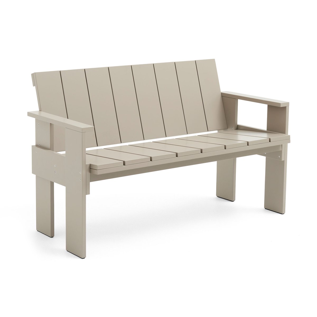 HAY Crate Dining Bench Bank Kiefernholz lackiert London fog