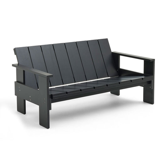 HAY Crate Lounge Sofa Kiefernholz lackiert Black