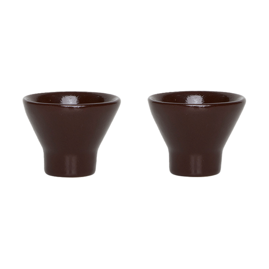 OYOY Yuka Eierbecher 2er-Pack Dark Terracotta