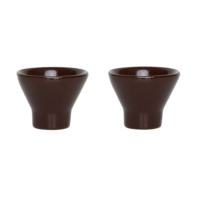 OYOY Yuka äggkopp 2-pack Dark Terracotta