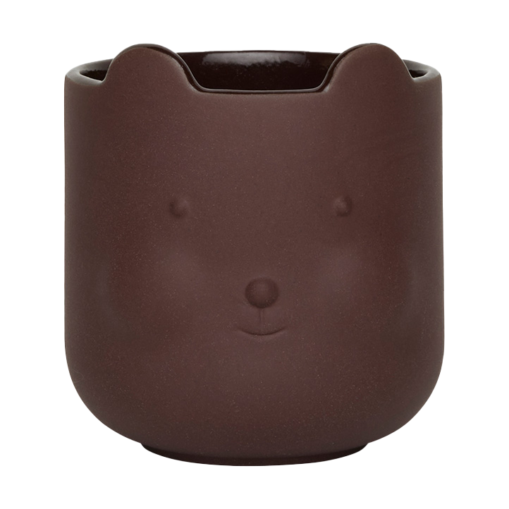 OYOY Bear Topf Dark Terracotta