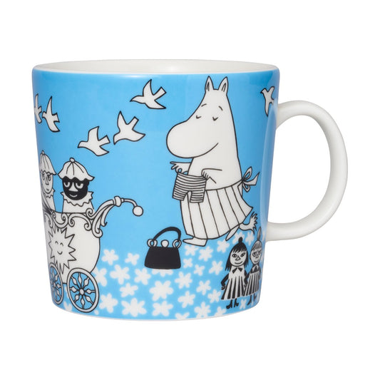 Arabia Mumin Frieden Tasse 40cl Blau