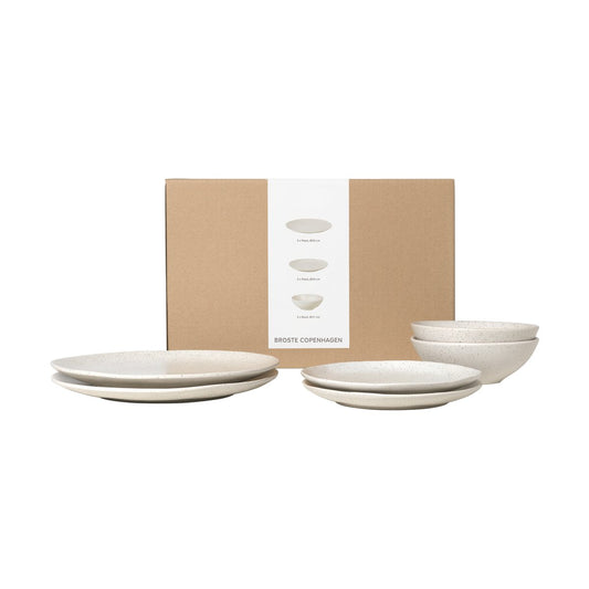 Broste Copenhagen Nordic Vanilla Dinnerset für Zwei 6 Teile