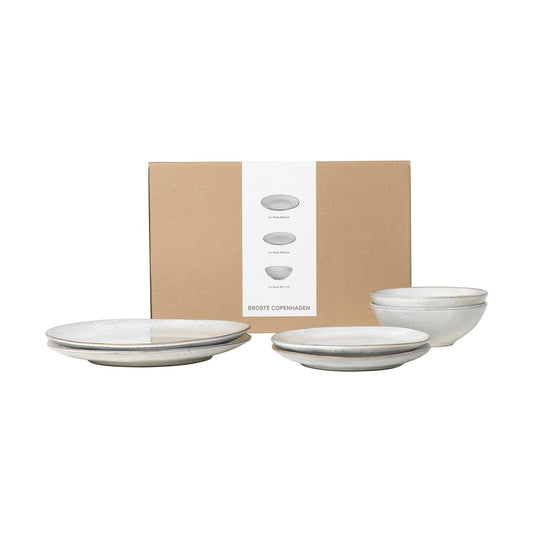 Broste Copenhagen Nordic Sand Dinnerset für Zwei 6 Teile