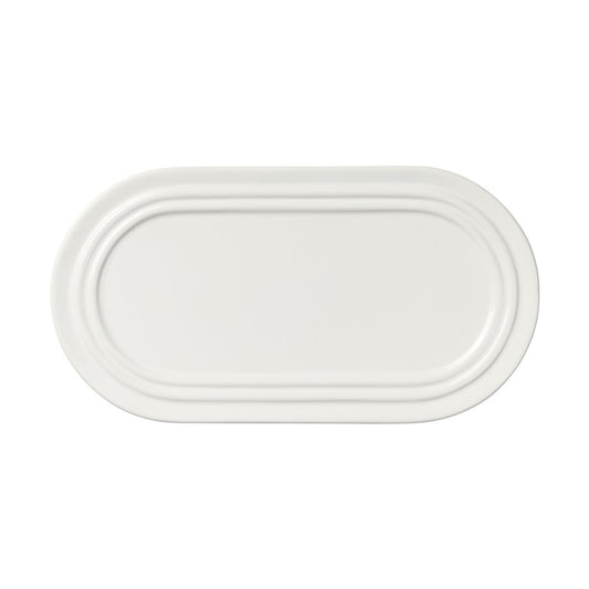 Broste Copenhagen Stevns Teller oval 27,5 cm Chalk White