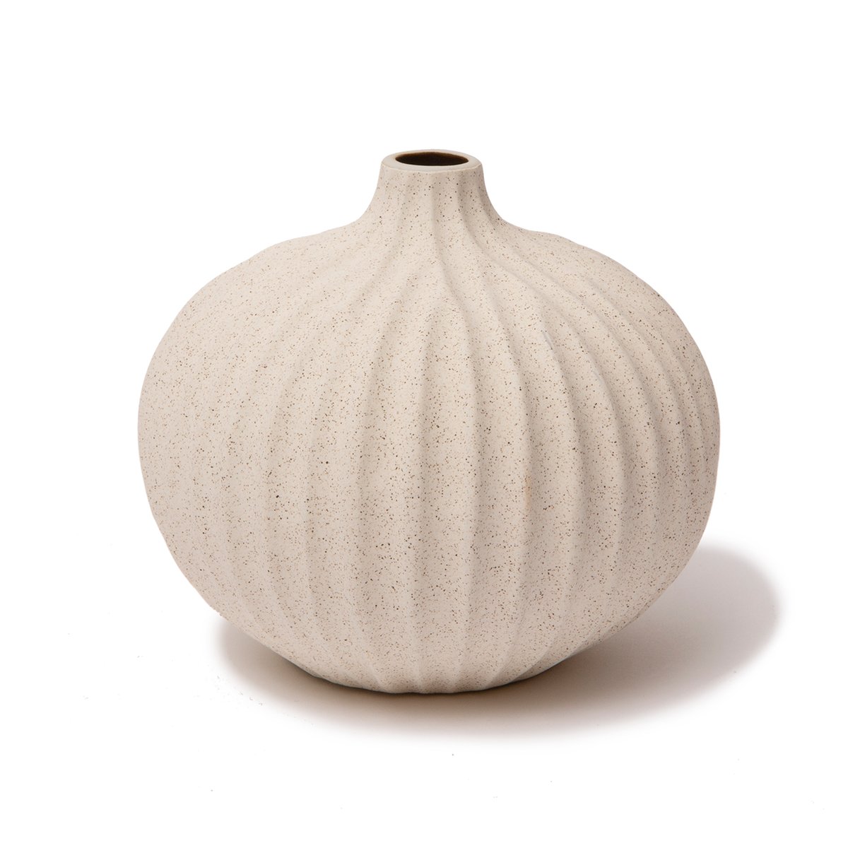 Lindform Bari Vase Sand white light deep line, L