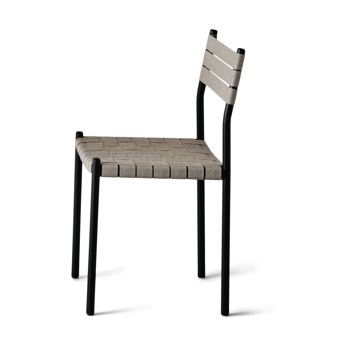 OX Denmarq Nettan Chair black frame Stuhl Naturgewebe