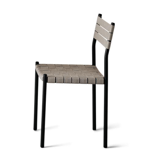 OX Denmarq Nettan Chair black frame Stuhl Naturgewebe