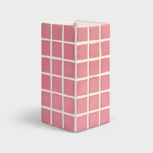 &Klevering Tile vas 21 cm Rosa