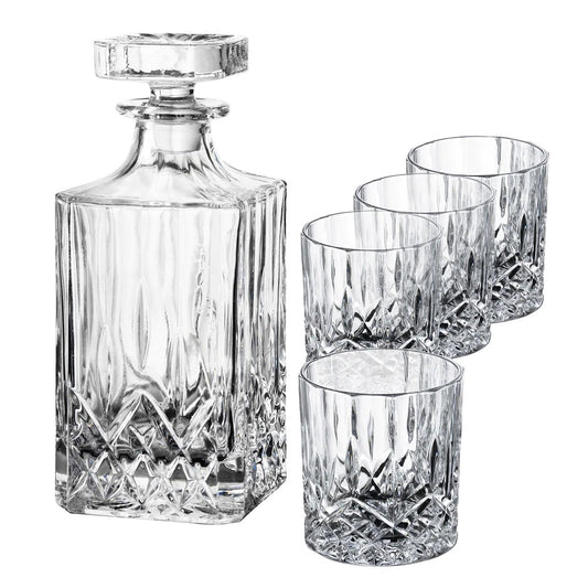 Aida Harvey whiskeyset karaff och 4 st whiskeyglas Glas