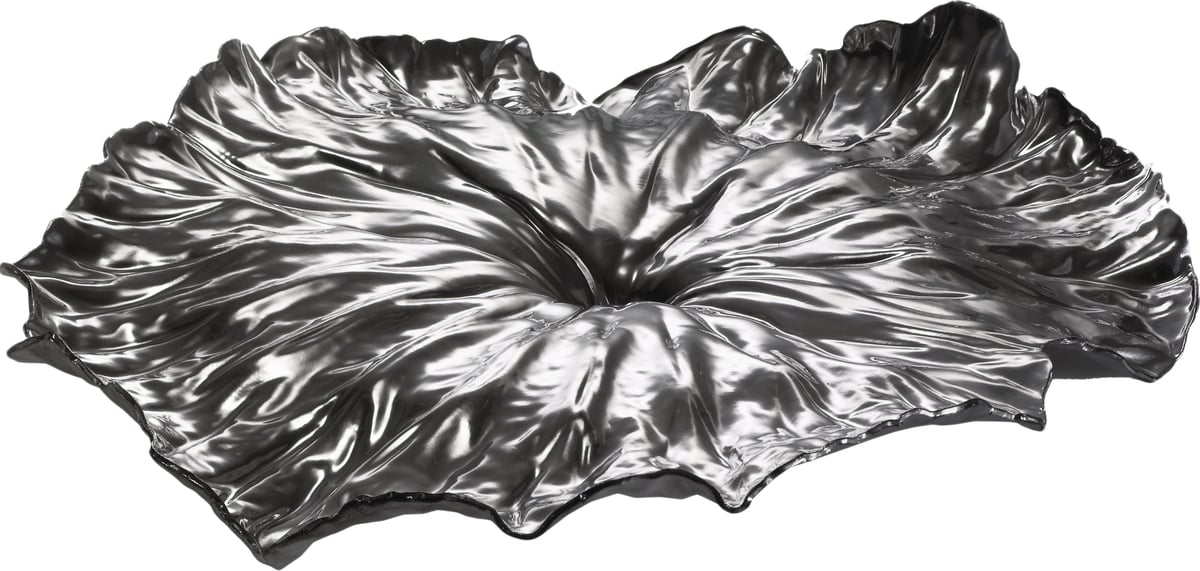 Alessi A Lotus Leaf uppläggningsfat 45 cm Black