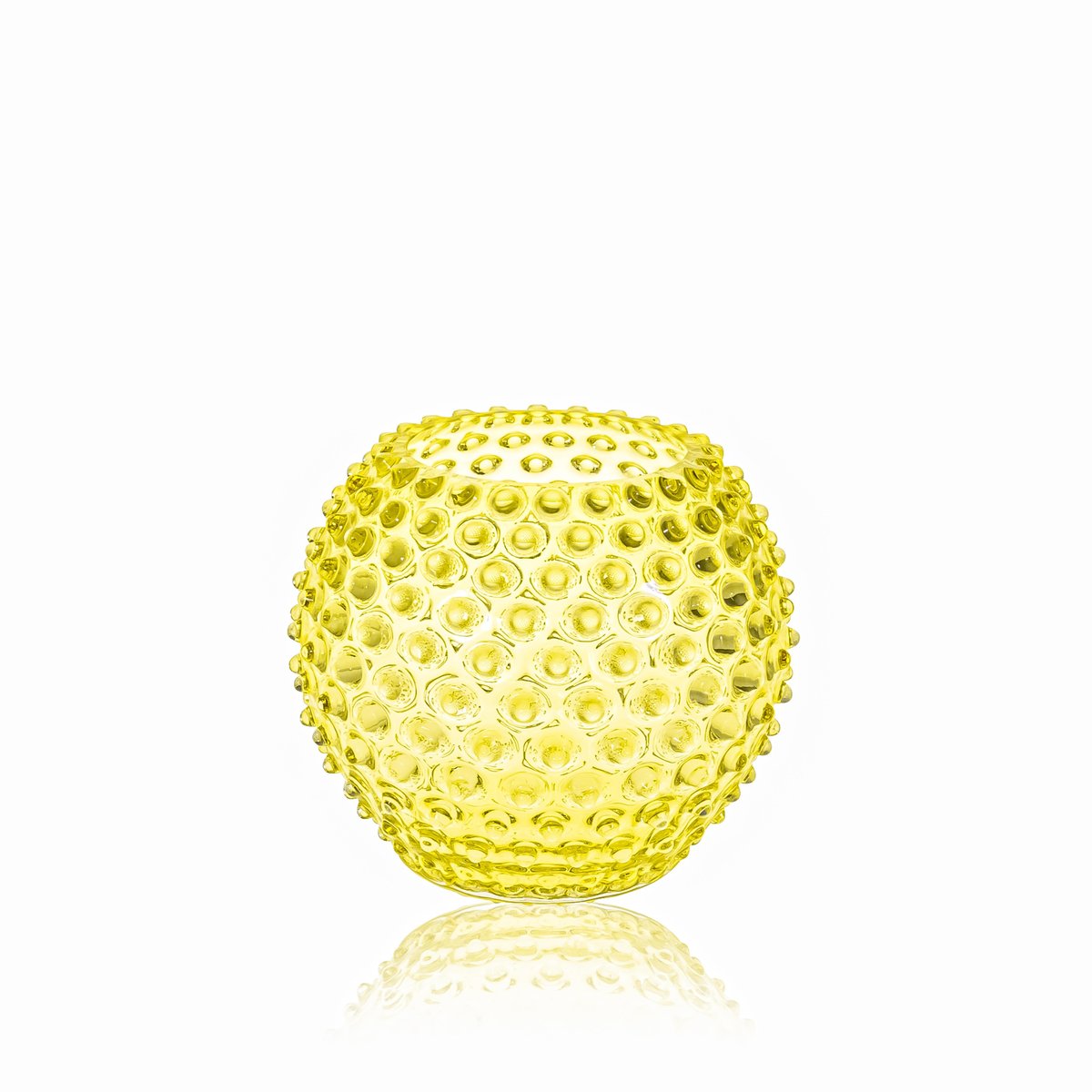 Anna Von Lipa Hobnail Globe vas 18 cm Citron