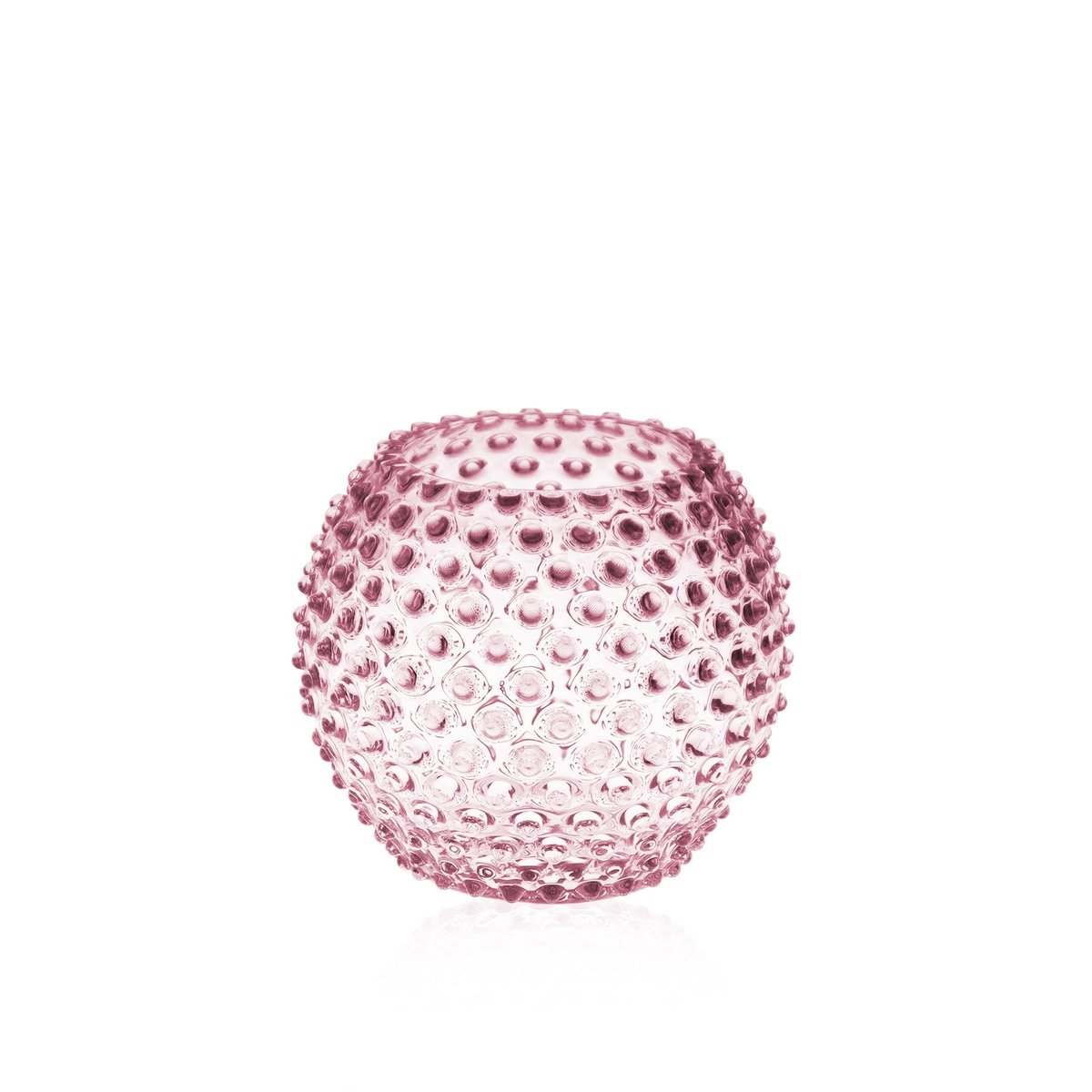 Anna Von Lipa Hobnail Globe vas 18 cm Rosa