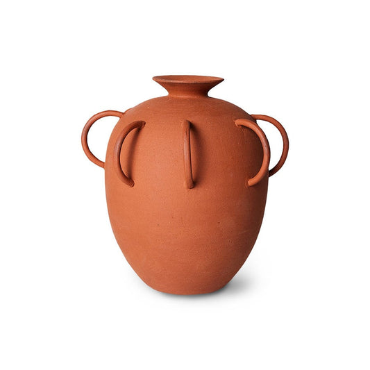 HKliving HK Objects vas med Handtag Terracotta