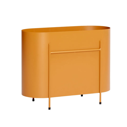 Hübsch Oblong blombord 60x47 cm Metall-orange