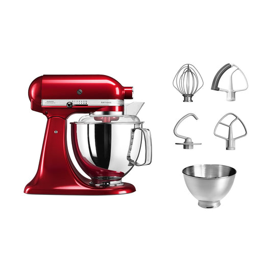 KitchenAid Artisan 5KSM175 köksmaskin med extra tillbehör 4,8 L Candy apple