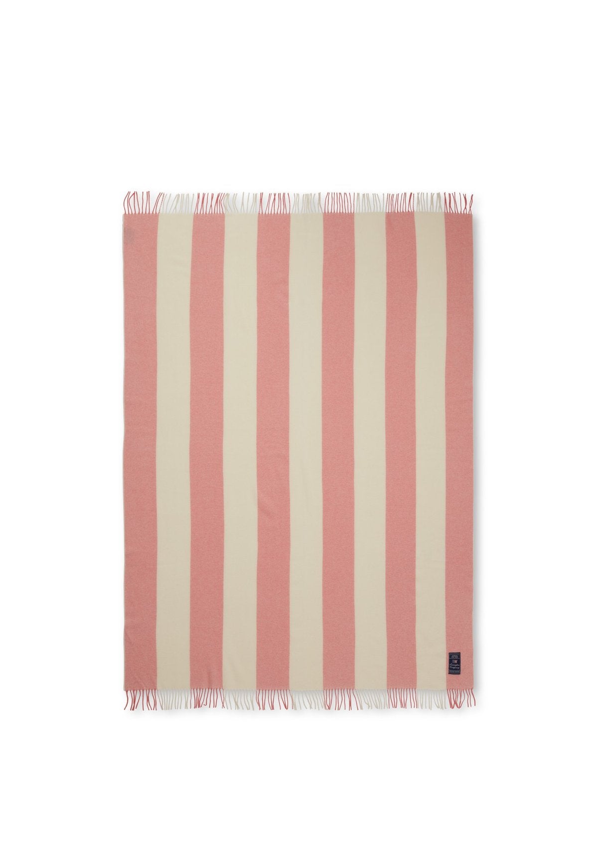 Lexington Block Striped pläd Återvunnen ull Rosa