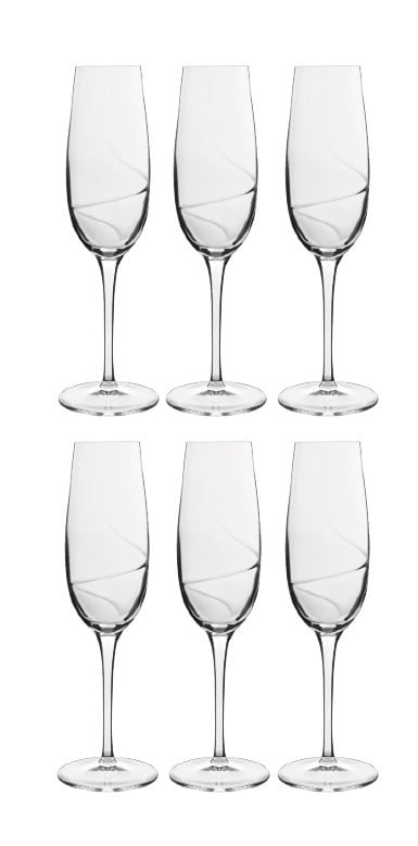 Luigi Bormioli Aero champagneglas 6-pack 23,5 cl