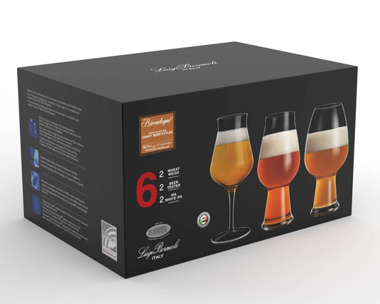 Luigi Bormioli Birrateque Ölglas-set 3x2-pack 78 cl