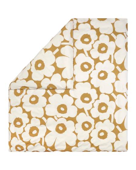 Marimekko Unikko påslakan 210x210 cm Vit-beige