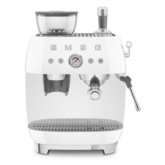 Smeg Smeg 50's Style espressomaskin med kaffekvarn Vit