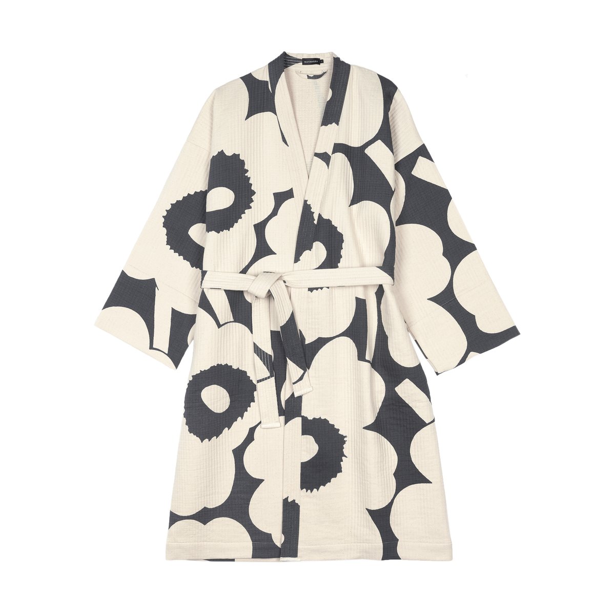 Marimekko Unikko badrock Charcoal-off white, S