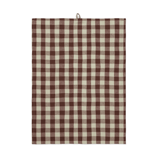 ferm LIVING Hale Geschirrtuch 50x70 cm Cinnamon-grey green