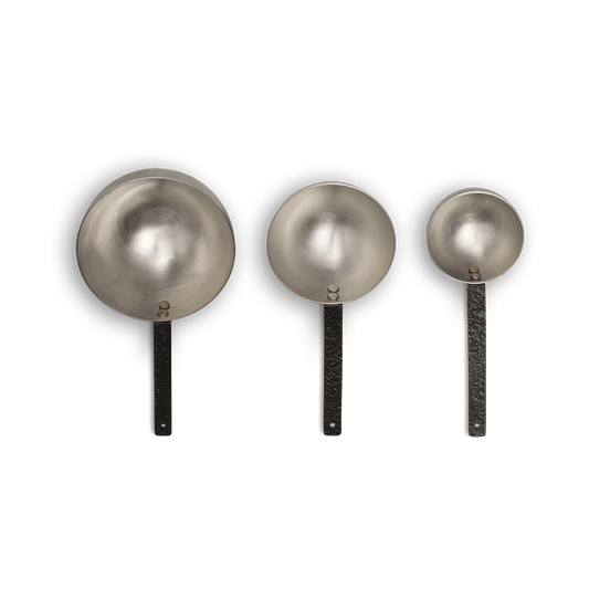 ferm LIVING Obra Measuring Spoons Messlöffel-Set 3-teilig Stainless Steel