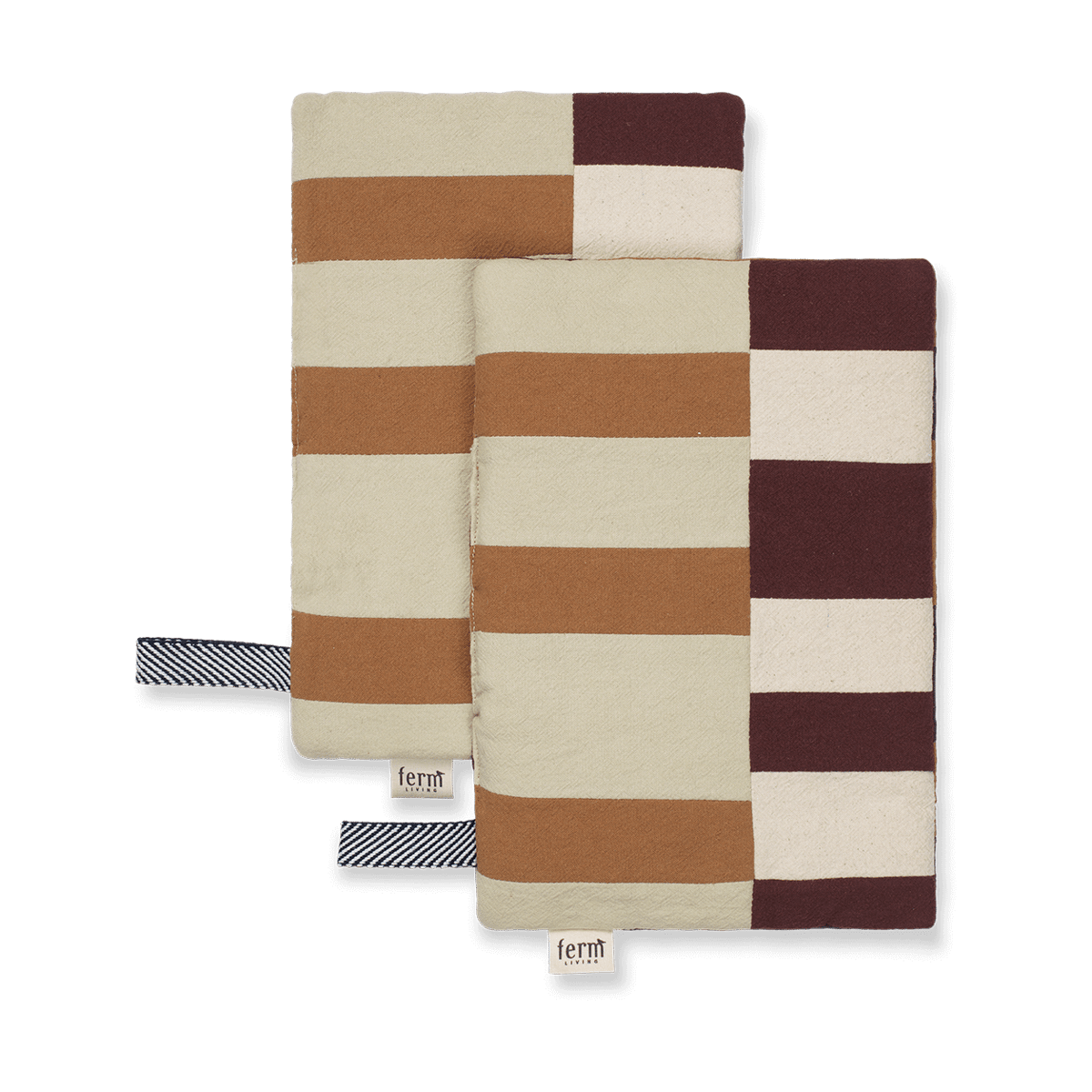 ferm LIVING Section Topflappen 2er Pack Patchwork