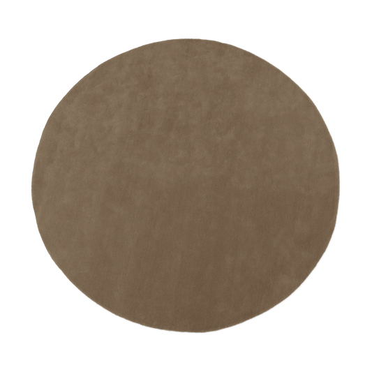 ferm LIVING Stille getufteter Teppich runder Ash Brown Ø240 cm