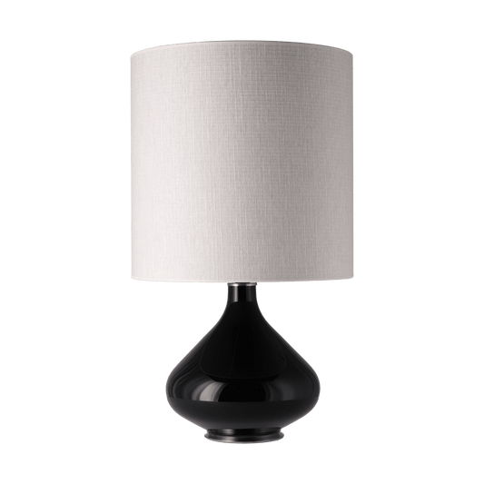 Flavia Lamps Flavia bordslampa svart lampfot Babel Beige M