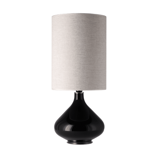 Flavia Lamps Flavia bordslampa svart lampfot London Beige L