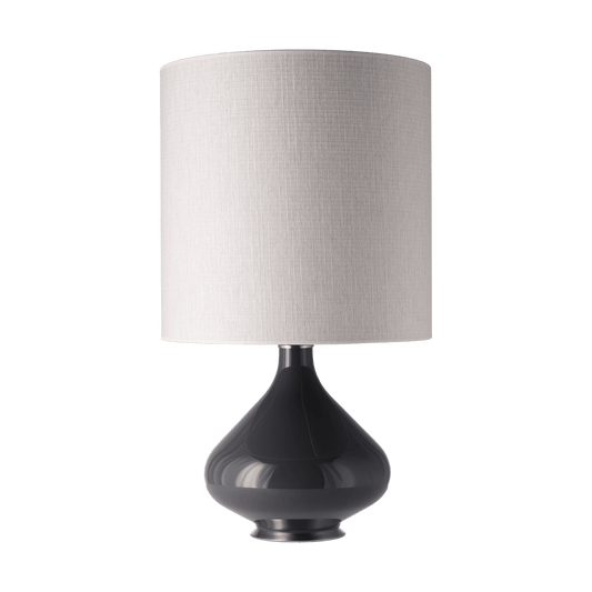 Flavia Lamps Flavia bordslampa grå lampfot Babel Beige M