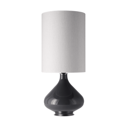 Flavia Lamps Flavia bordslampa grå lampfot Babel Beige L