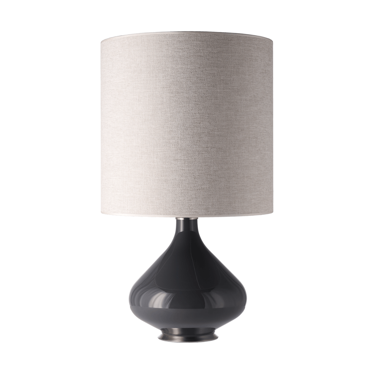 Flavia Lamps Flavia bordslampa grå lampfot London Beige M