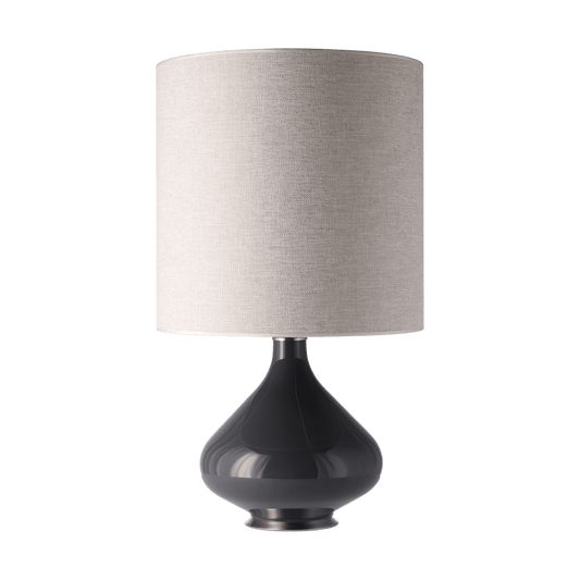 Flavia Lamps Flavia bordslampa grå lampfot London Beige M