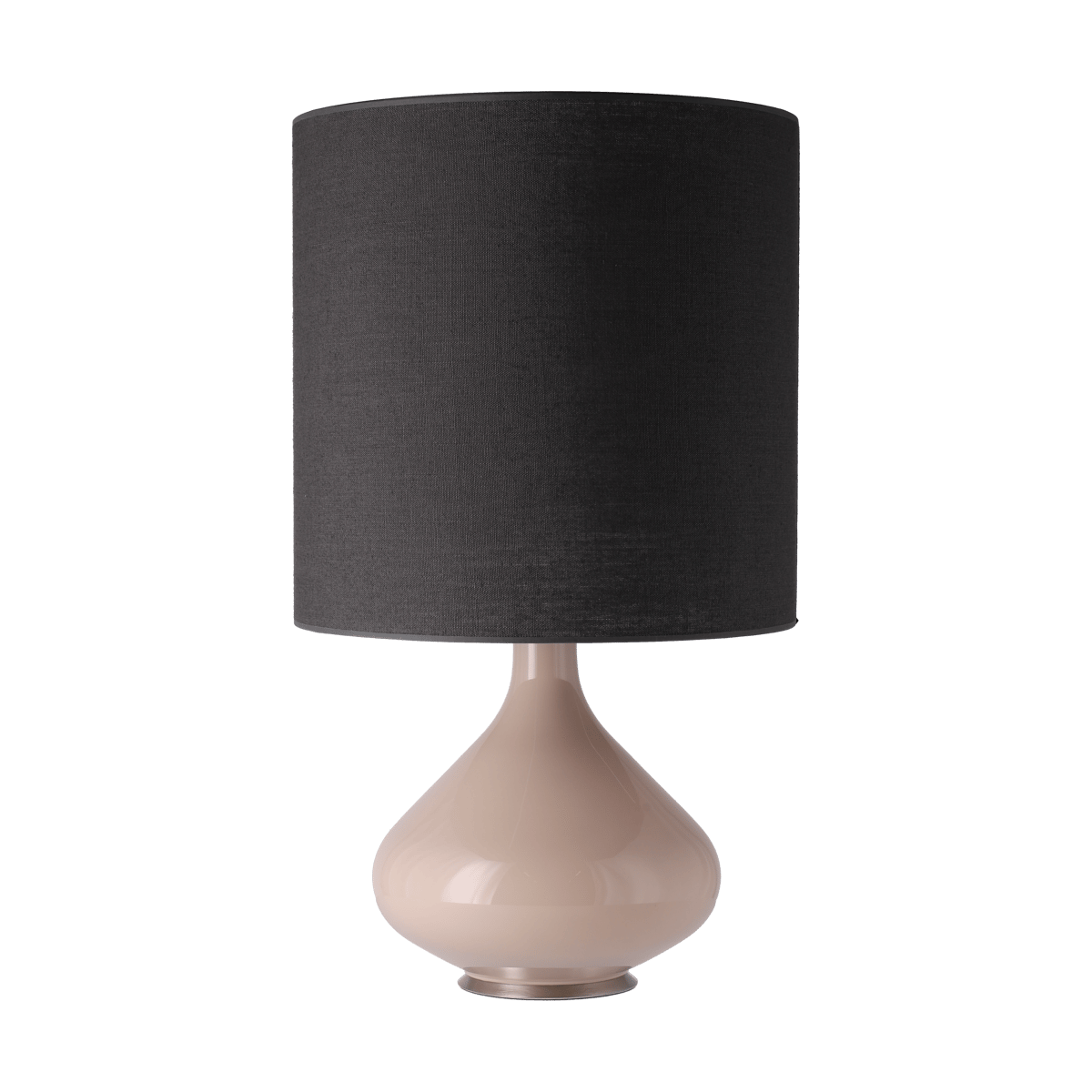 Flavia Lamps Flavia bordslampa beige lampfot Lino Negro M