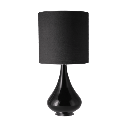 Flavia Lamps Renata bordslampa svart lampfot Lino Negro M