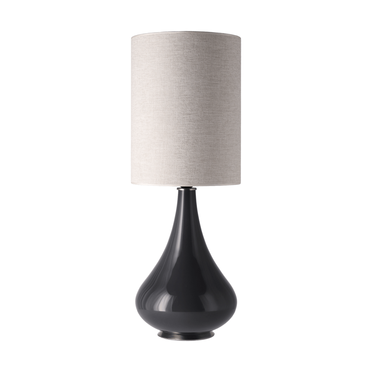 Flavia Lamps Renata bordslampa grå lampfot London Beige L