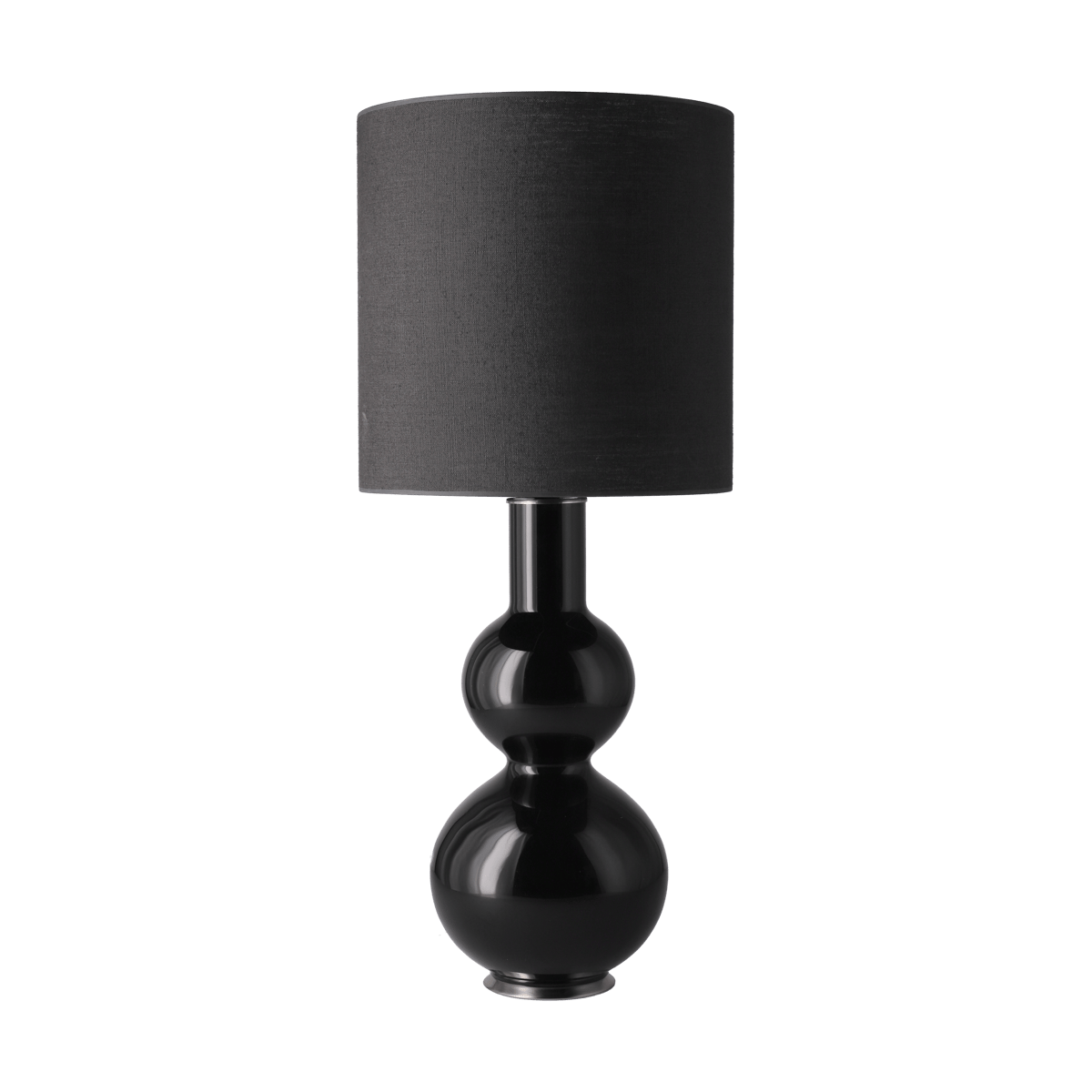 Flavia Lamps Augusta bordslampa svart lampfot Lino Negro M