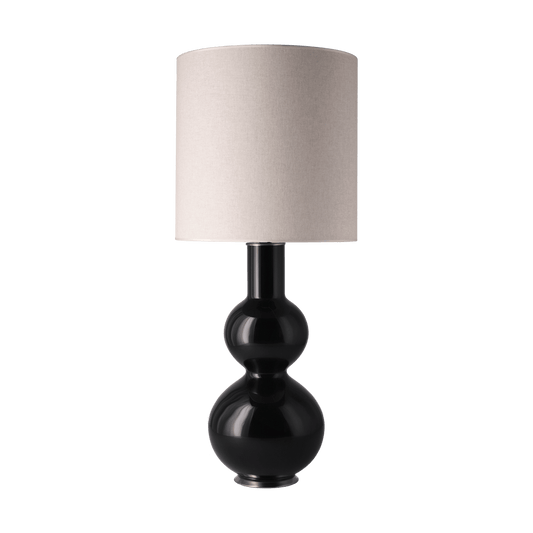 Flavia Lamps Augusta bordslampa svart lampfot Milano Tostado M