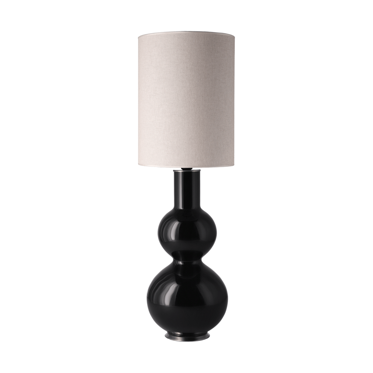 Flavia Lamps Augusta bordslampa svart lampfot Milano Tostado L